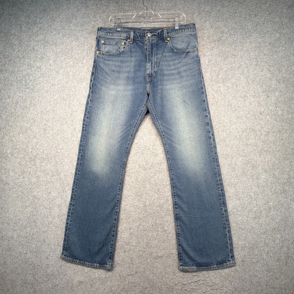 Levis Premium 517 Bootcut Jeans Mens 36x32 Blue Denim Cowboy